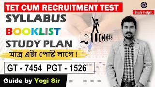 TET cum Recruitment Test - Syllabus, Strategy, Advertisement and Booklist !