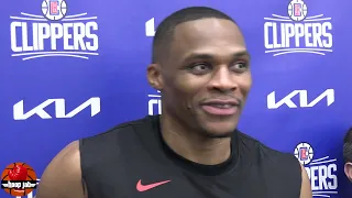 Russell Westbrook On The Clippers New Offense, Being A Leader, Training Camp & More. HoopJab