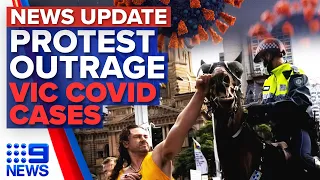 Two men charged after ‘striking horse’, Victoria records 11 new cases | 9 News Australia