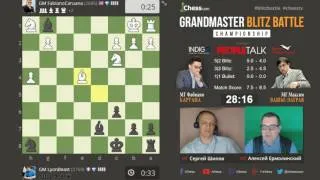 Caruana - Vachier-Lagrave, game 17, 1+1 (960). Chess.com blitz 1/4, 10.05.2016