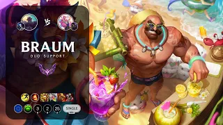 Braum Support vs Seraphine - EUW Master Patch 12.23