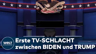 WELT THEMA: US-Wahl 2020 - Hochspannung vor dem TV-Duell Trump gegen Biden