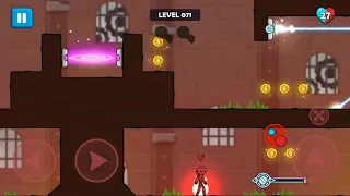 Red and Blue Stickman Gameplay Walk through Level 71 to 75