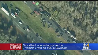 Route 495 North Crash Leaves Driver Dead After 5-Vehicle Pileup In Raynham