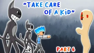 Cartoon Cat Take Care of A Kid Part 6 - Trevor Henderson Animations | Drawing Cartoon 2