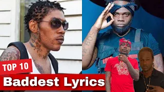 TOP 10 Baddest Lyrics | Vybz Kartel, Chronic Law, Shawn Storm, Gold Gad (Symbolic Riddim)