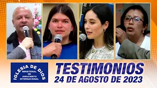 Testimonios 24 de agosto de 2023 - Iglesia de Dios Ministerial de Jesucristo Internacional #IDMJI