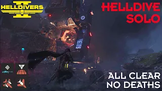 Helldivers 2 // No Scaling No Problem - Automaton Solo Helldive - All Clear No Deaths - w commentary