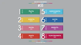 #35 - Russian language – 500 basic words. Learn Russian on your own.