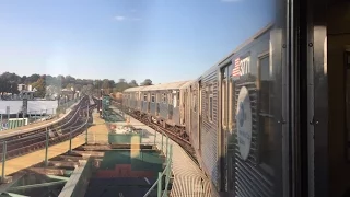 NYC Subway HD 60fps: Riding Budd R32 3770 (Massive Howler) on J Express Train Round Trip (10/19/16)