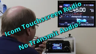 Transmit Audio on Icom Touchscreen Radios