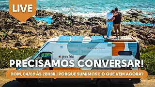 🟠 LIVE! Porque SUMIMOS e o que vem agora? Expedição Ushuaia - Alaska de motorhome artesanal