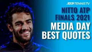 Djokovic & Medvedev's Rivalry; Berrettini At Home | Best Quotes at Nitto ATP Finals 2021 Media Day