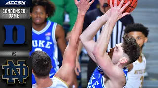 Duke vs. Notre Dame Condensed Game | 2020-21 ACC Men's Basketball