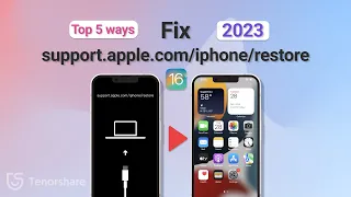 Top 5 Ways to Fix support.apple.com/iphone/restore 2023 (iOS 16/iOS 17)