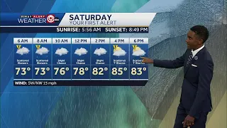 Strong thunderstorms possible overnight, cooler weather this weekend