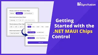 Getting Started with the .NET MAUI Chips Control