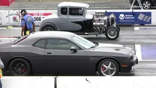 Hellcat vs Hot Rod - 604 Street Legit drag race