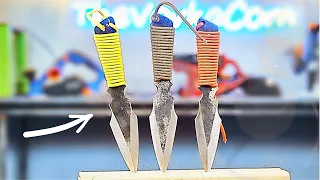 THROWING KNIVES FROM SPRINGS!