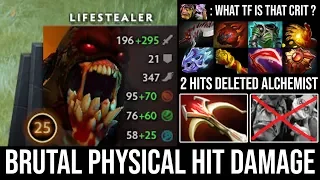 WTF Delete Alchemist in 2 Hits | Crazy Physical Damage 1Vs5 Boss No Radiance Lifestealer God DotA 2