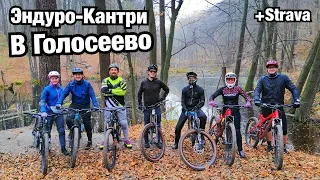 ЭНДУРО-КАНТРИ В ГОЛОСЕЕВО +Strava Track! Мышеловка, Примачевская, 1СУ, Воллрайды и болотная. Круг