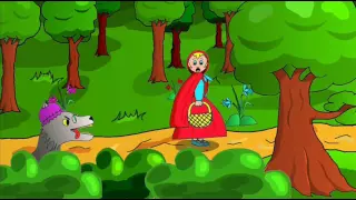 Le petit chaperon rouge - chanson pour les petits et les maternelles, Attention au loup