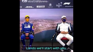 Hilarious moment between Lando Norris, George Russell and Carlos Sainz...