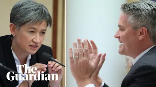 Penny Wong grills Mathias Cormann over the cost of government advertising