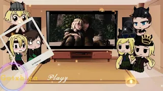 How to train your dragon (Httyd) reacts to Hiccup and Astrid/Tiktok/Amv || Part 3 ||GC