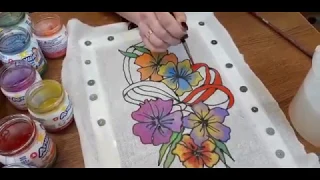 Урок 2. Мастер-класс в технике холодный батик «Цветы»