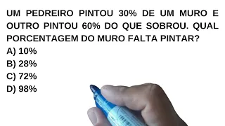 Problema de porcentagem que confunde muita gente