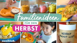 Ideen für den Herbst 😍🍁| Tipps, Tricks & Rezepte | Familienideen | mamiblock