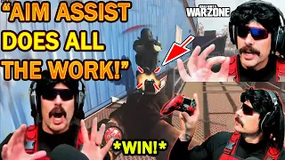 DrDisrespect Tries AIM ASSIST With Zlaner on Controller in Warzone! WIN! + Getting BORED of Warzone!