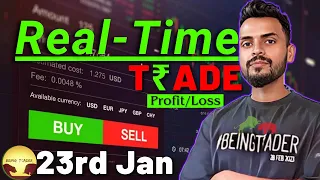 23rd Jan 2024 | Live Trading in Banknifty  | SL Hunting Strategy🚦