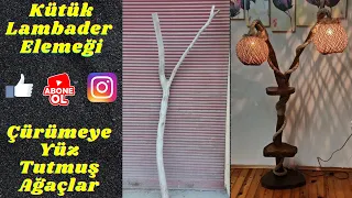 Elemeği Kütük Ahşap Lambader Yapımı