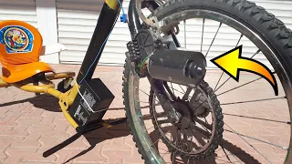 E Bike with Wiper Motor - Drift Bike - Silecek motoru ile drift bisikleti denemesi