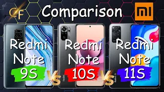 Xiaomi Redmi Note 9S vs Xiaomi Redmi Note 10S vs Xiaomi Redmi Note 11S Comparison | Specifications