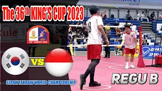 REGU (B) 🇮🇩 Indonesia Vs Korea Selatan 🇰🇷 KING'S CUP THAILAND 2023