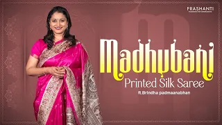 Madhubani Printed Silk Sarees | Prashanti | 29 May 24