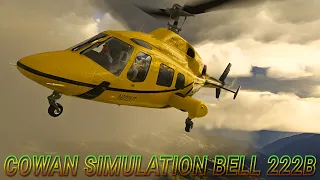 Cowan Simulation - Bell 222B Model Review MSFS FS2020 4K