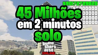 SAIU! NOVO *45 Milhões em 2 minutos* em Glitch de dinheiro solo no gta 5 online fácil.