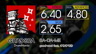 【GITADORA】 SA-DA-ME (EXTREME ~ BASIC) Drum