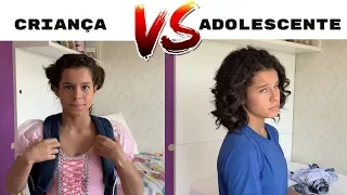 CRIANÇA VS ADOLESCENTE - GABRIELLA SARAIVAH