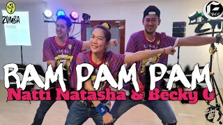 RAM PAM PAM by Natti Natasha & Becky G | Reggaeton| Zumba®️| Choreography by Eforce