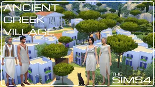 Ancient Greek Village║House Tour & Story║The Sims 4