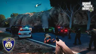 NO COMMENTARY GTA V LSPDFR   LASD, UNARMED MAN GOT SHOT AFTER ENTERED A DEPUTY CAR TO STEAL IT! 2