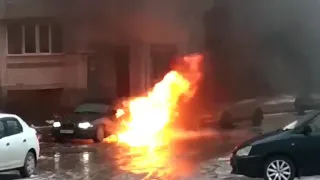 Взрыв авто во Владимире