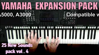 Yamaha Expansion Pack for Yamaha Genos, Tyros 5, SX, PSRs etc. • 25 NEW Voices Pack vol. 4
