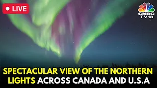 Northern Lights LIVE: Auroras Illuminate The Night Sky in Canada And USA | Solar Storm News | N18G