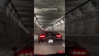 Lamborghini Tunnel action 💥💥#lamborghini#huracan#luxurycar#hypercar#supercar#car#tuning#viral#reel